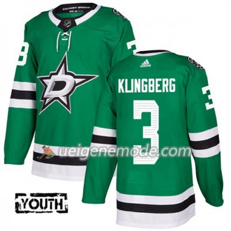 Kinder Eishockey Dallas Stars Trikot John Klingberg 3 Adidas 2017-2018 Kelly Grün Authentic